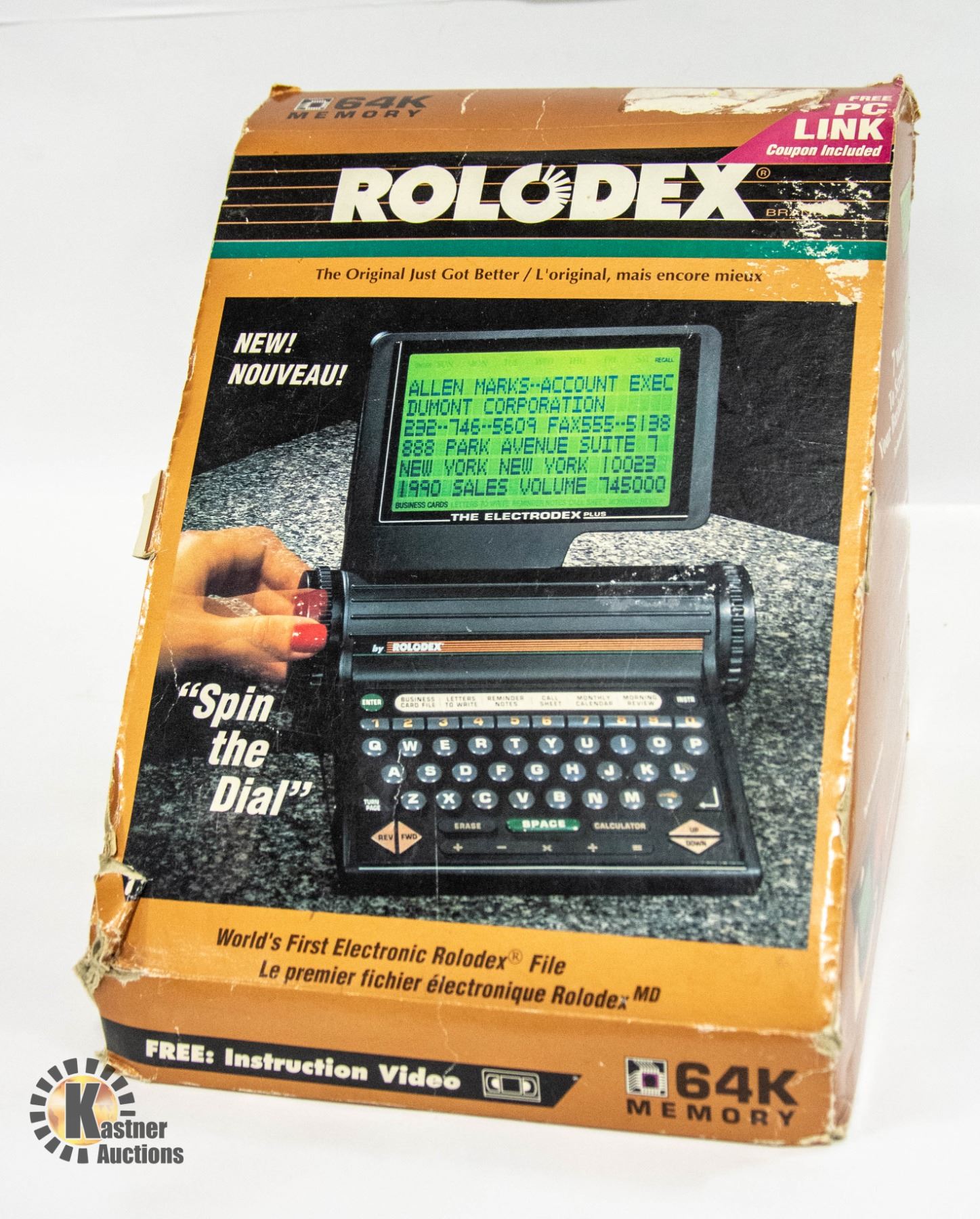 Original Rolodex VINTAGE 64K ELECTRONIC ROLODEX IN AN ORIGINAL