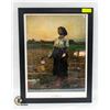 Image 1 : FRAMED JULES BRETON THE SONG OF THE LARK 1884 &
