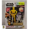 Image 1 : NEW SEALED STARWARS WOODWORX C-3P0 & R2-D2 BUILD,