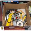 Image 1 : DRYWALL TRAYS, TROWELS, CRAFTSMAN DRILL, + TOOLS