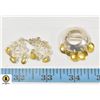 Image 1 : ESTATE 925 SILVER & GOLD DROP SIGNED LUTZ