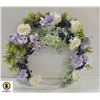 Image 1 : 3 SPRING FLORAL DOOR WREATHS ALL TOGETHER-ESTATE