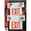 Image 1 : 2PCS 'EXIT' SIGNS, WIRED 115V W/ BATT. BACKUP