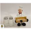 Image 1 : CHEF SALT & PEPPER SHAKERS