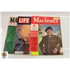 Image 1 : LOT OF VINTAGE LIFE/MASCLEANS MAGAZINES