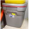 Image 1 : BUNDLE OF 4 STERILITE 68 LITER TOTES WITH