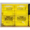 Image 1 : BUNDLE OF 4 SQUARE NYLON PLASTIC CRATES -