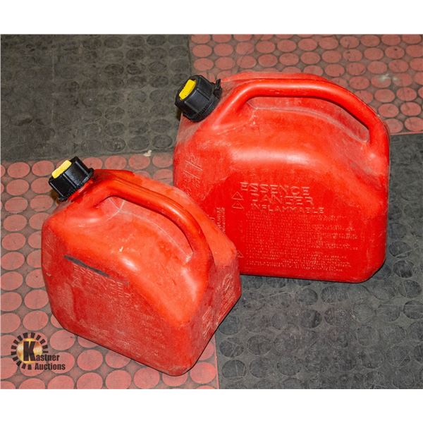 PAIR OF JERRY CANS, 10L & 5L