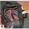 20' HEAVY-DUTY BOOSTER CABLES SET W/ TIE-DOWNS