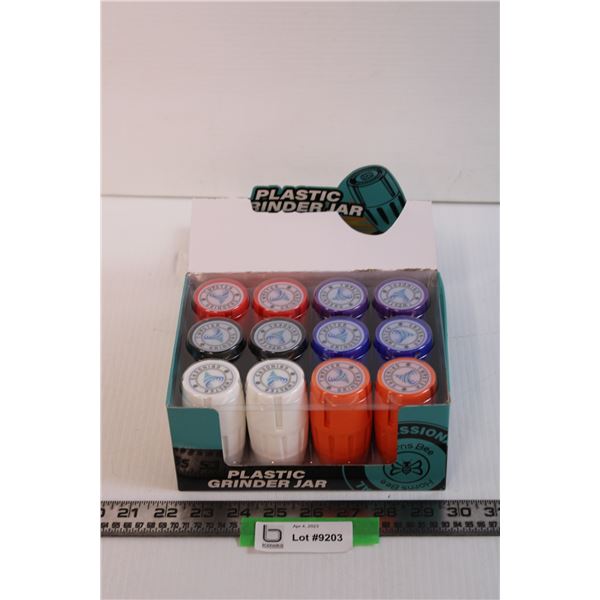 (12) Plastic THC Grinders (NIB)