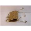 Image 3 : Vintage Folding Wicker Magazine Rack