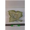 Image 1 : Vintage Glass Leaf Bowl