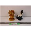 Image 1 : Vintage Skunk and Bear Figurines