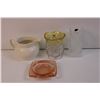 Image 2 : Lot of Assorted Items - Glass Vases, Ash Tray