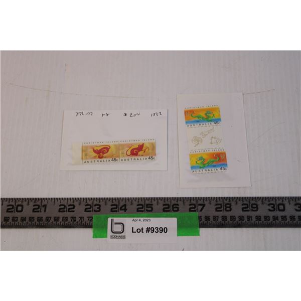 (2) Australian Stamps