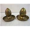 Image 3 : Vintage Brass Salt/Pepper Set