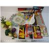 Image 1 : (9) Pcs. Plastic Kitchen Items, Cake Platter, Plastic Vine of Vegetables