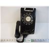Image 1 : 1968 Vintage Black Wall Phone used in Commercial Business