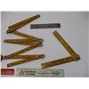 Image 3 : (3) Folding Rulers + (3) Rulers