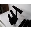 Image 2 : (2) Black Velvet Jewellery Stands