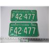Image 1 : Pair of 1969 Saskatchewan License Plates