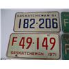 Image 2 : (4) Saskatchewan License Plates (1961, 69,71)