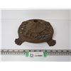 Image 1 : Ornate Cast Iron Stand Base (11 1/2" Wide - Center Hole is Threaded 1")