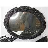 Image 2 : Ornate Mirror, Shelf, Candle Stick Holders (made of plastic - 21" x 25")
