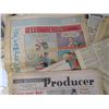 Image 8 : Box of Paper Grocery Bags & Vintage News Papers