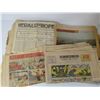 Image 9 : Box of Paper Grocery Bags & Vintage News Papers