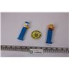 Image 1 : (2) PEZ (Barney Rubble and Donald Duck) + Smokey the Bear Pin