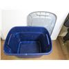 Image 4 : *2 Totes (1) Lid - Green Carry Basket