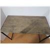 Image 2 : *Folding Table - Wooden Top Metal Base (19 3/4"D x 29 3/4"H x 41 3/4"W)