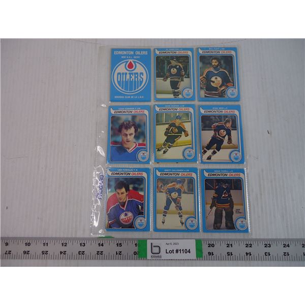 1979-1980-OPeeChee (15) Edmonton Oiler Cards-No Gretzky