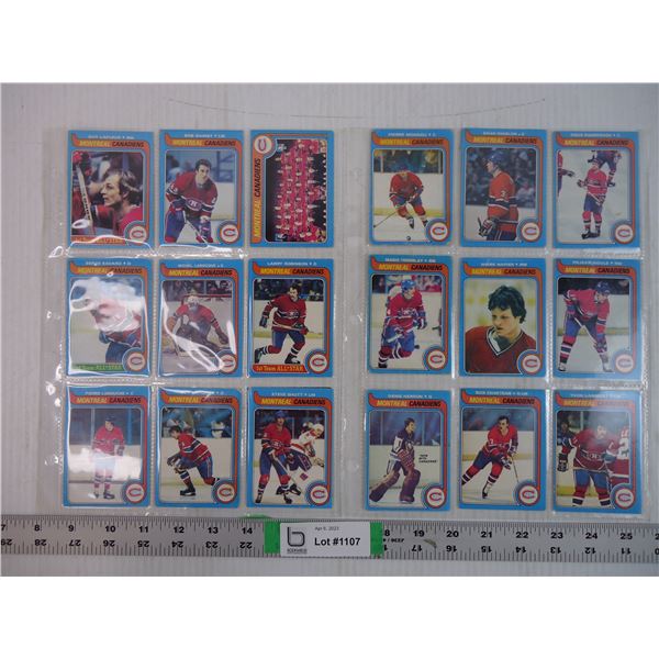 1979-80-OPeeChee-(18) Montreal Canadiens Cards