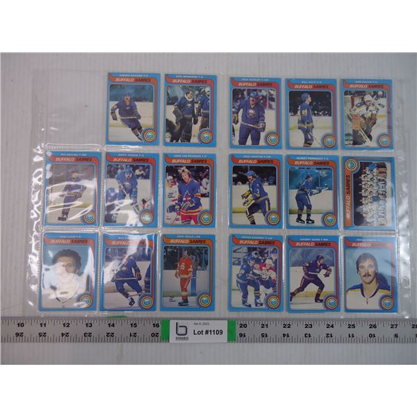 1979-80-OPeeChee-(17) Buffalo Sabres Cards