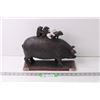 Image 1 : August Grove Resin Mother Pig Figurine