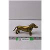 Image 1 : Vintage Brass Daschund - Made in Korea