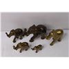 Image 2 : (5) Vintage Brass Elephants