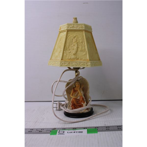 Vintage Resin Angel Lamp (Working)