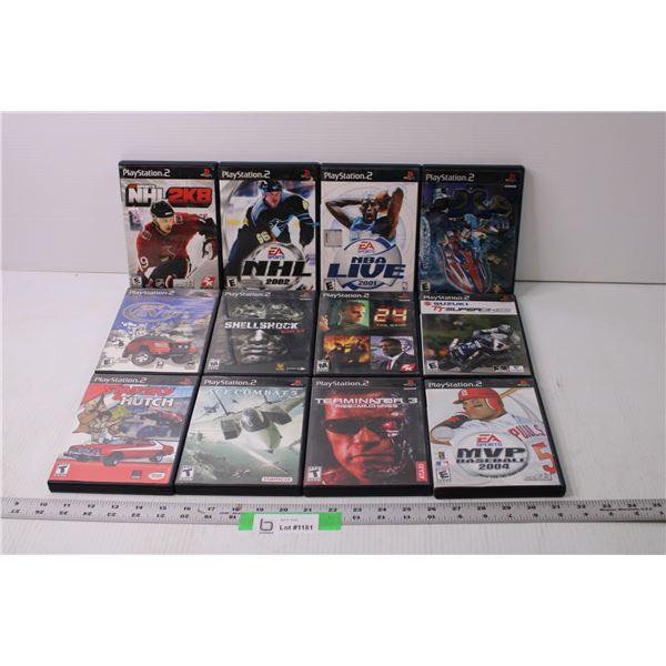 (12) PS2 Games - NHL, NBA, Baseball