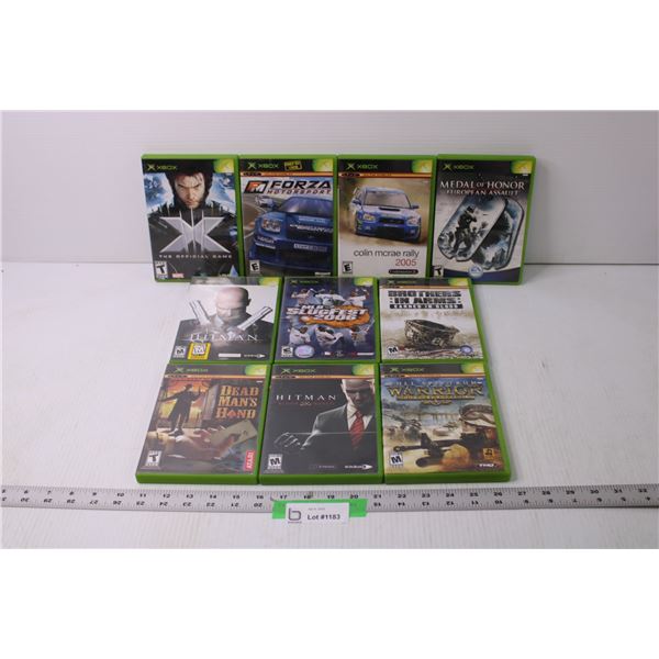 (10) Original Xbox Games - Hitman, Brothers in Arms, Racing