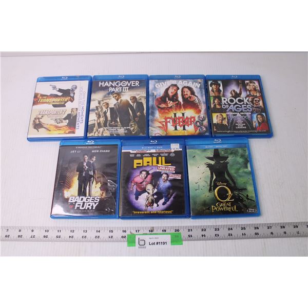 (7) Blu-ray Movies - Comedy and Action