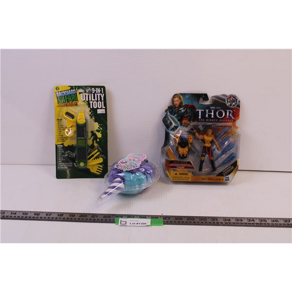 (3) Kids Toys - Marvel Thor, Doll, Misc. (NIB)