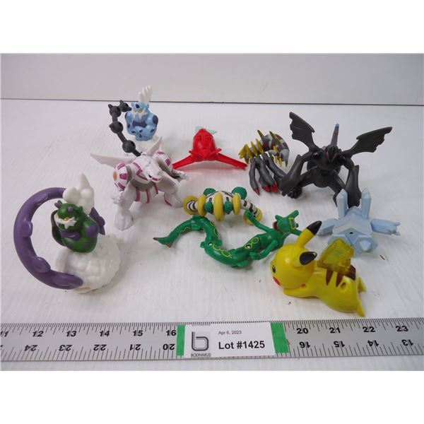 Lot of Assorted Plastic Toys- some Pokémon