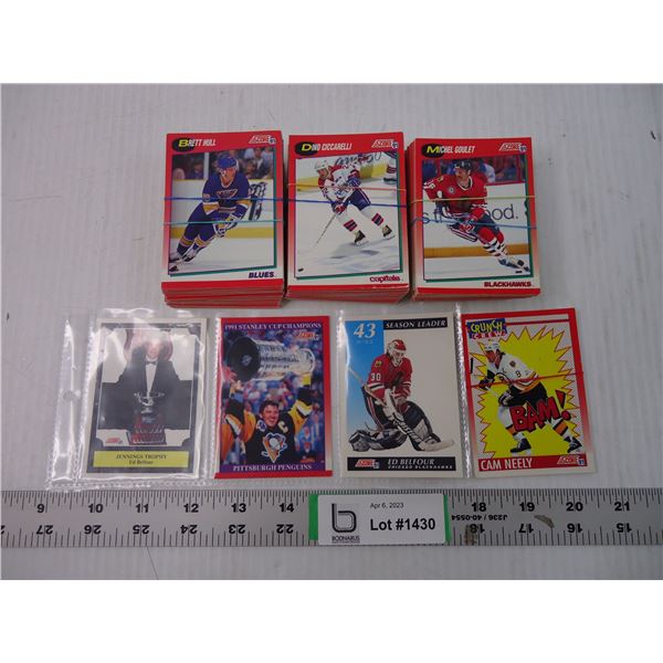 1991 NHL RED Score-approx.160 cards-no repeats-#1 Brett Hull to #328