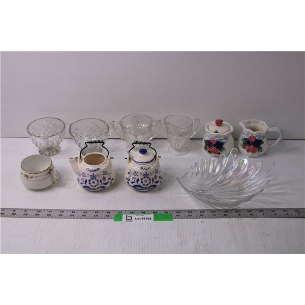 Lot of Assorted Sugar and Creamer Sets and Misc.