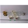 Image 1 : Lot of Assorted Vintage Dishes - Glass Mugs and Creamer and Sugar Sets