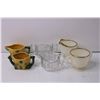 Image 2 : Lot of Assorted Vintage Dishes - Glass Mugs and Creamer and Sugar Sets