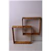 Image 3 : (2) Vintage Wood Trinket Shelves (Slightly Wobbly)